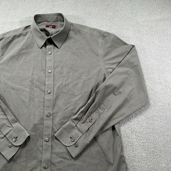 UNTUCKit Other - UNTUCKit Shirt Mens Large Black Gray Wrinkle Free Long Sleeve‎ Marcasin